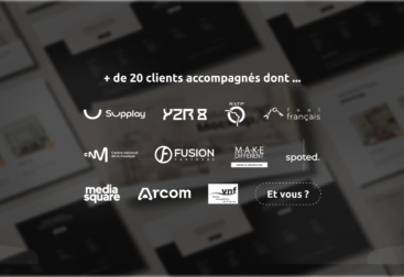 Mockup + de 20 clients accompagnés dont ...